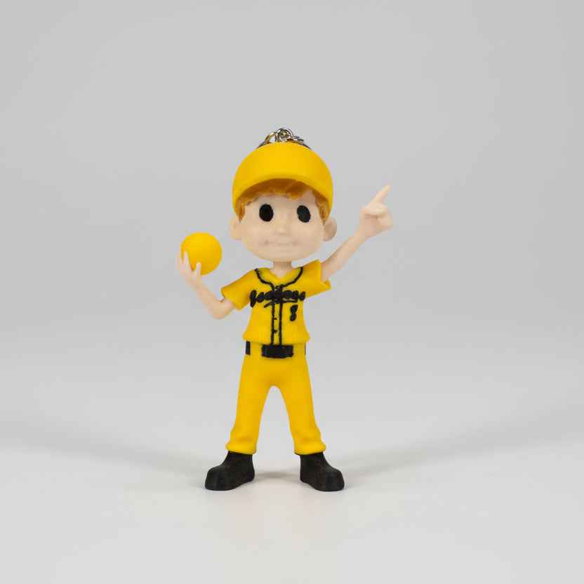Jackson Olson Keychain – Savannah Bananas Inspired 3D Printed Buddy – Baseball Fan Gift - MadJax Prints