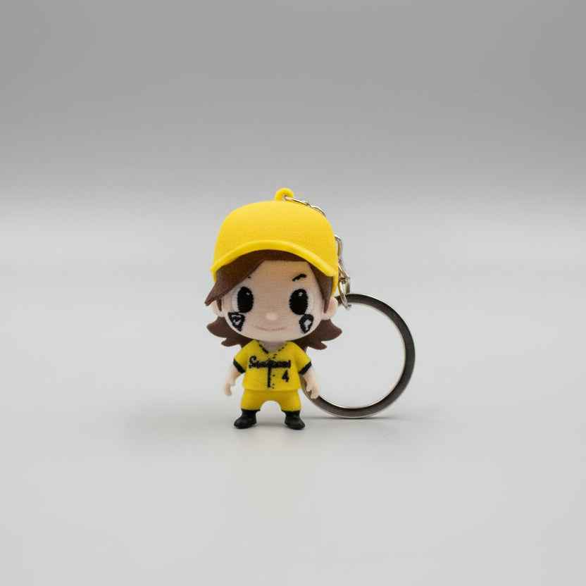 KJ Jackson Keychain – Savannah Bananas Inspired 3D Printed Buddy – Baseball Fan Gift – 2” Tall - MadJax Prints
