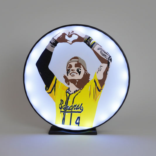 LED Savannah Bananas Display Light - KJ Jackson 3D Printed with LED Lights - MadJax Prints