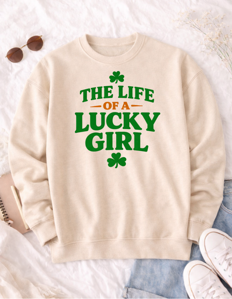 Life of a Lucky Girl Tshirt - MadJax Prints
