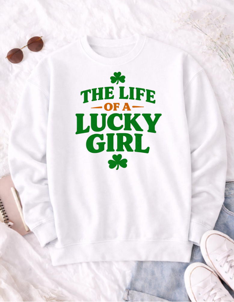 Life of a Lucky Girl Tshirt - MadJax Prints