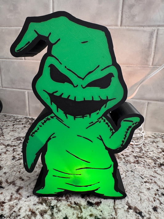 Oogie Boogie-Inspired 3D Printed  Light Box - MadJax Prints