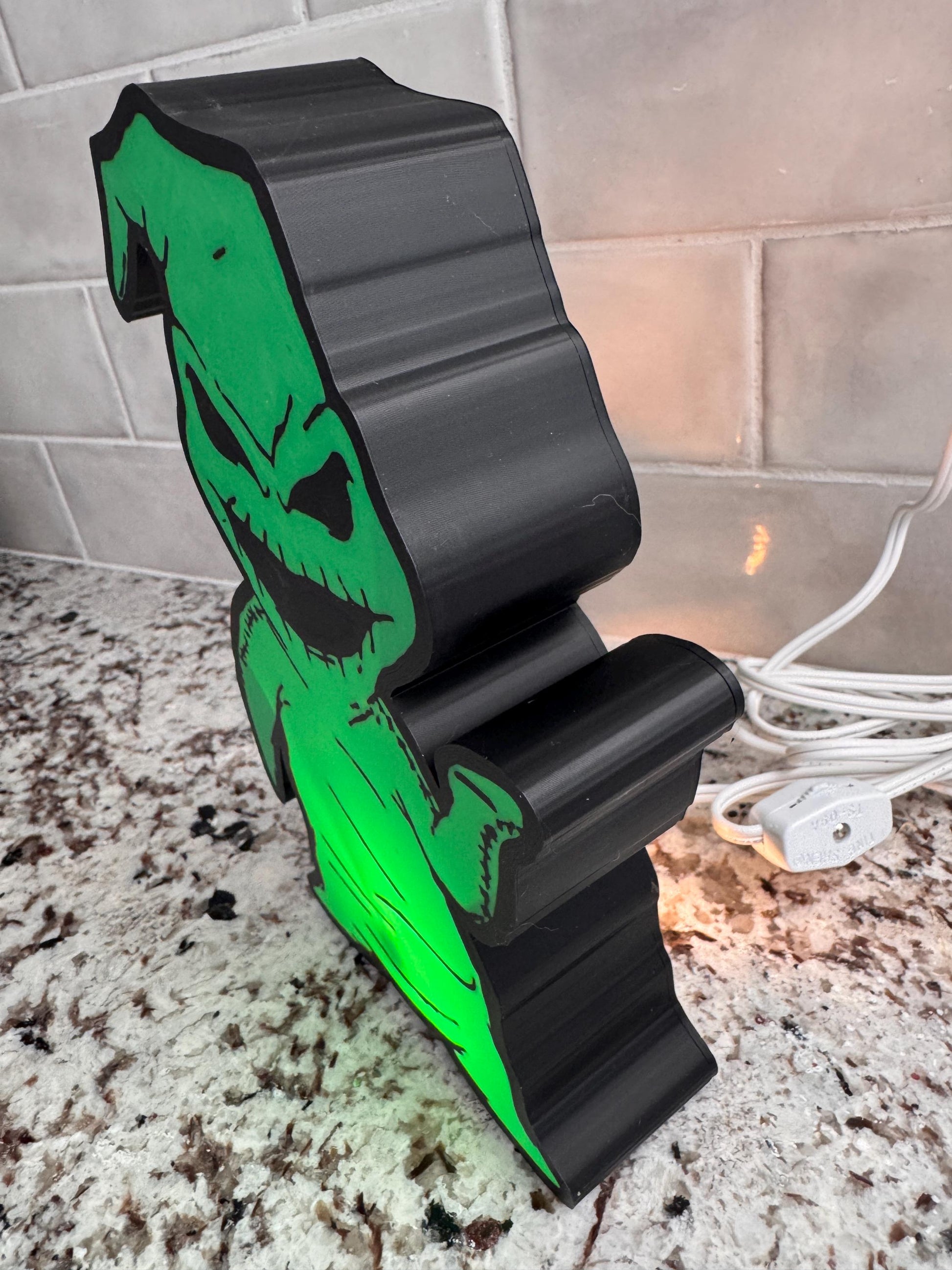 Oogie Boogie-Inspired 3D Printed  Light Box - MadJax Prints
