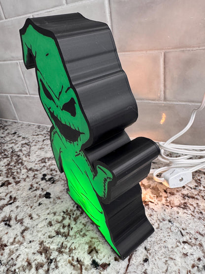Oogie Boogie-Inspired 3D Printed  Light Box - MadJax Prints
