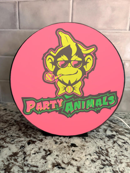 Party Animals Logo – 3D Printed Display Light Box - MadJax Prints