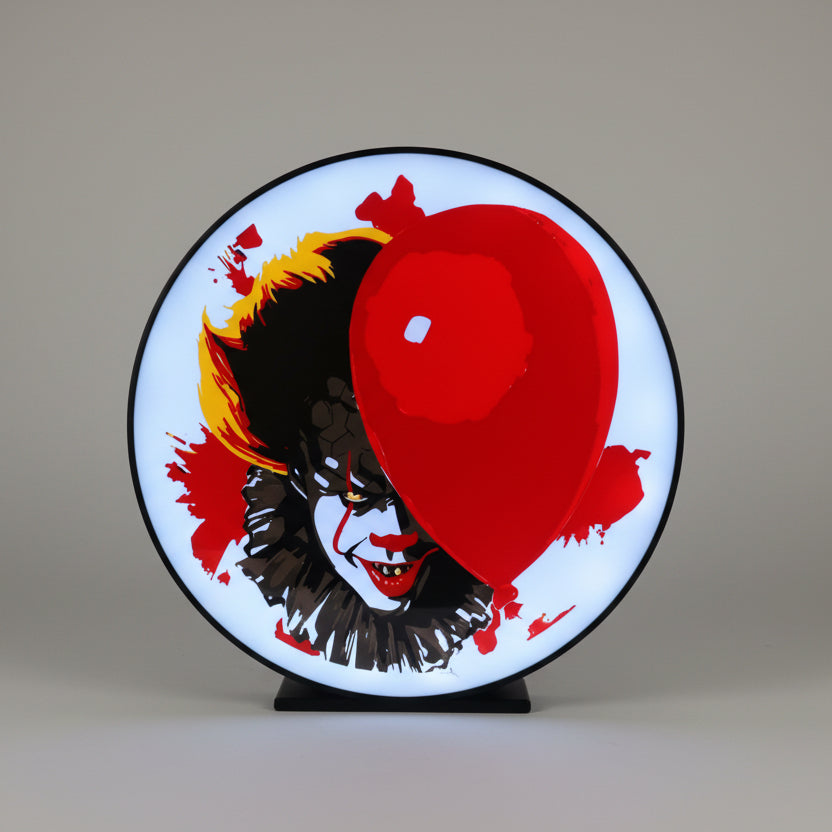 Pennywise 3D Printed Light Box with LED Lights – Creepy Horror Clown Decor - MadJax Prints