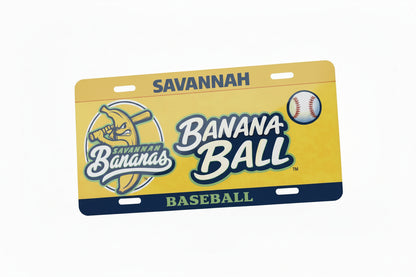 Banana Ball License Plate - Standard Size Novelty Design - MadJax Prints