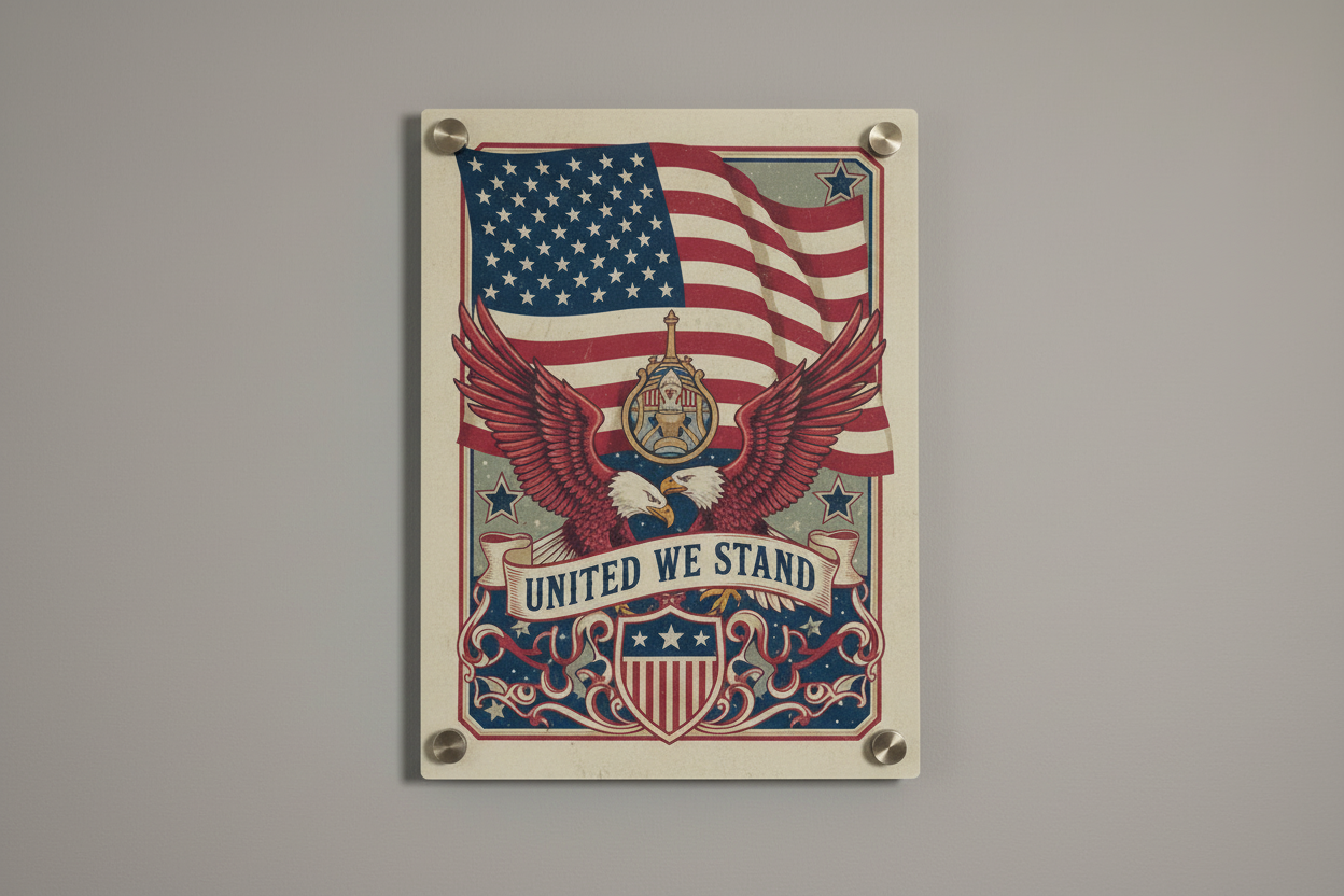 United We Stand Metal Print