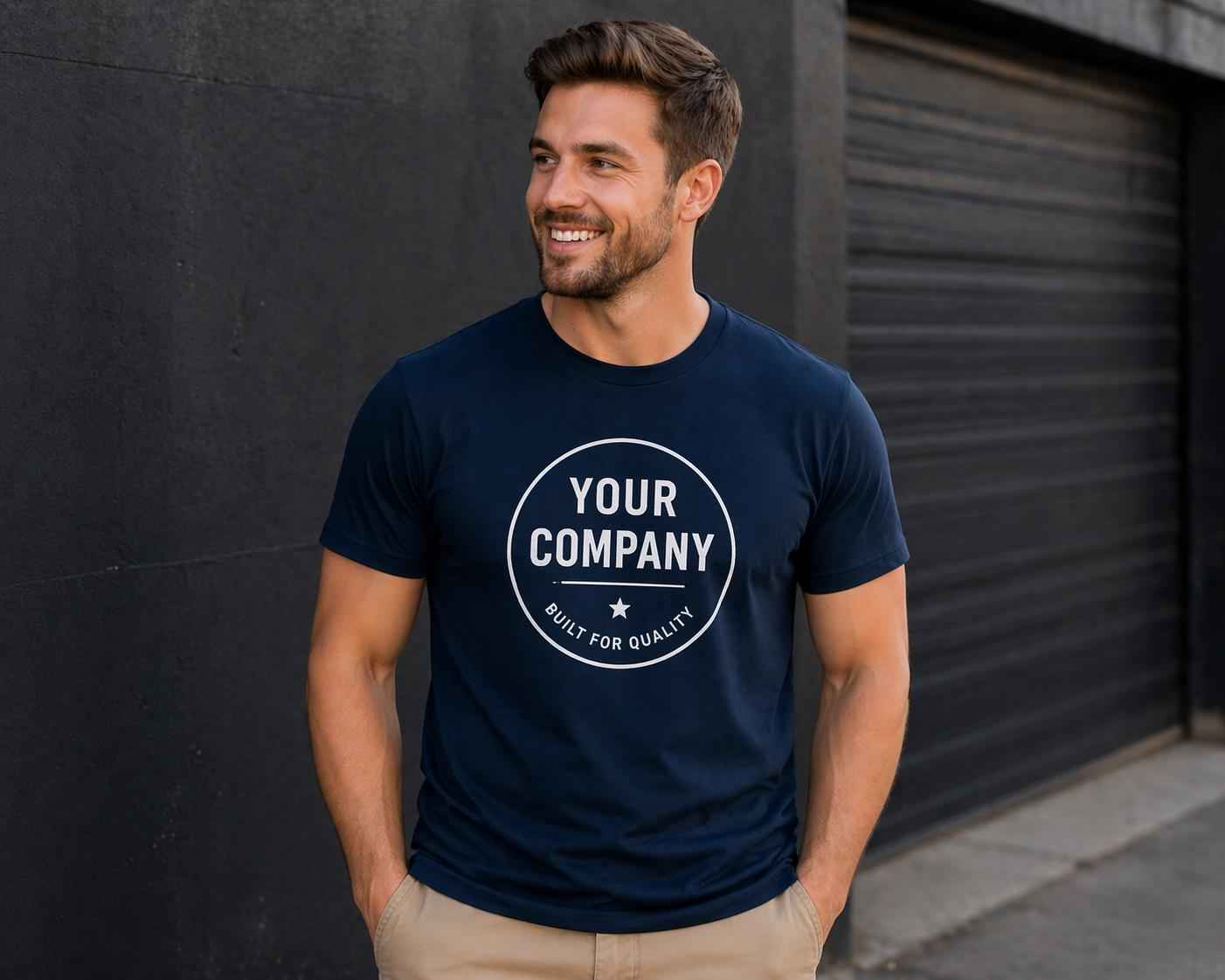 Custom logo shirts for business, company shirts, and team apparel