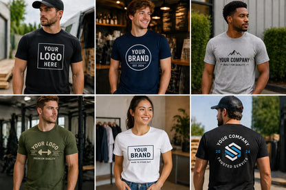 Custom logo shirts for business, company shirts, and team apparel