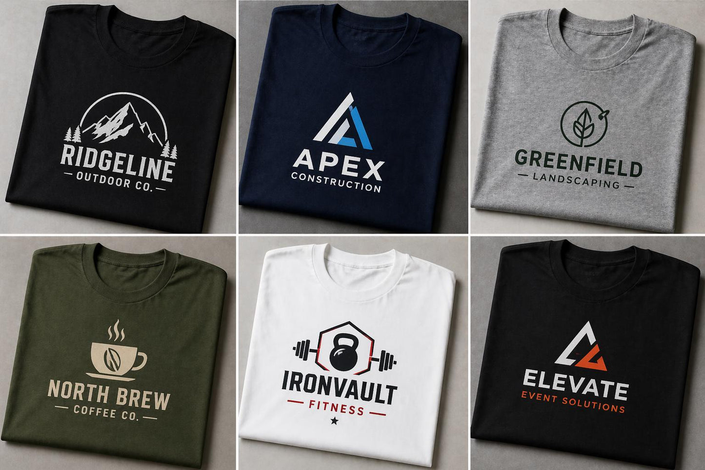 Custom logo shirts for business, company shirts, and team apparel