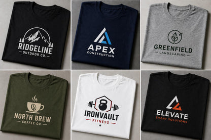 Custom logo shirts for business, company shirts, and team apparel