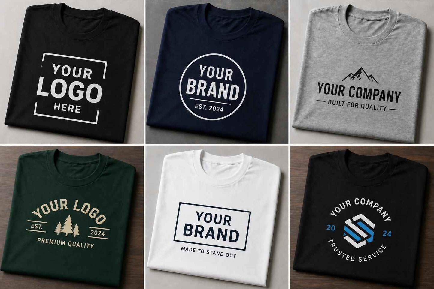 Custom logo shirts for business, company shirts, and team apparel