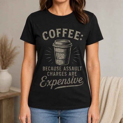 Funny Coffee Lover Graphic Tee, Sarcastic Office Humor T-Shirt, Coworker Gift