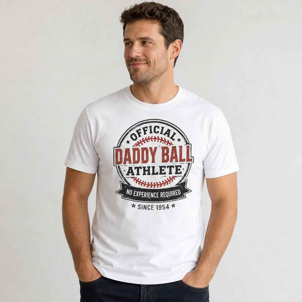 Daddy Ball Athlete Shirt, Funny Baseball Dad Tee, Father's Day Gift, Unisex Graphic T-Shirt