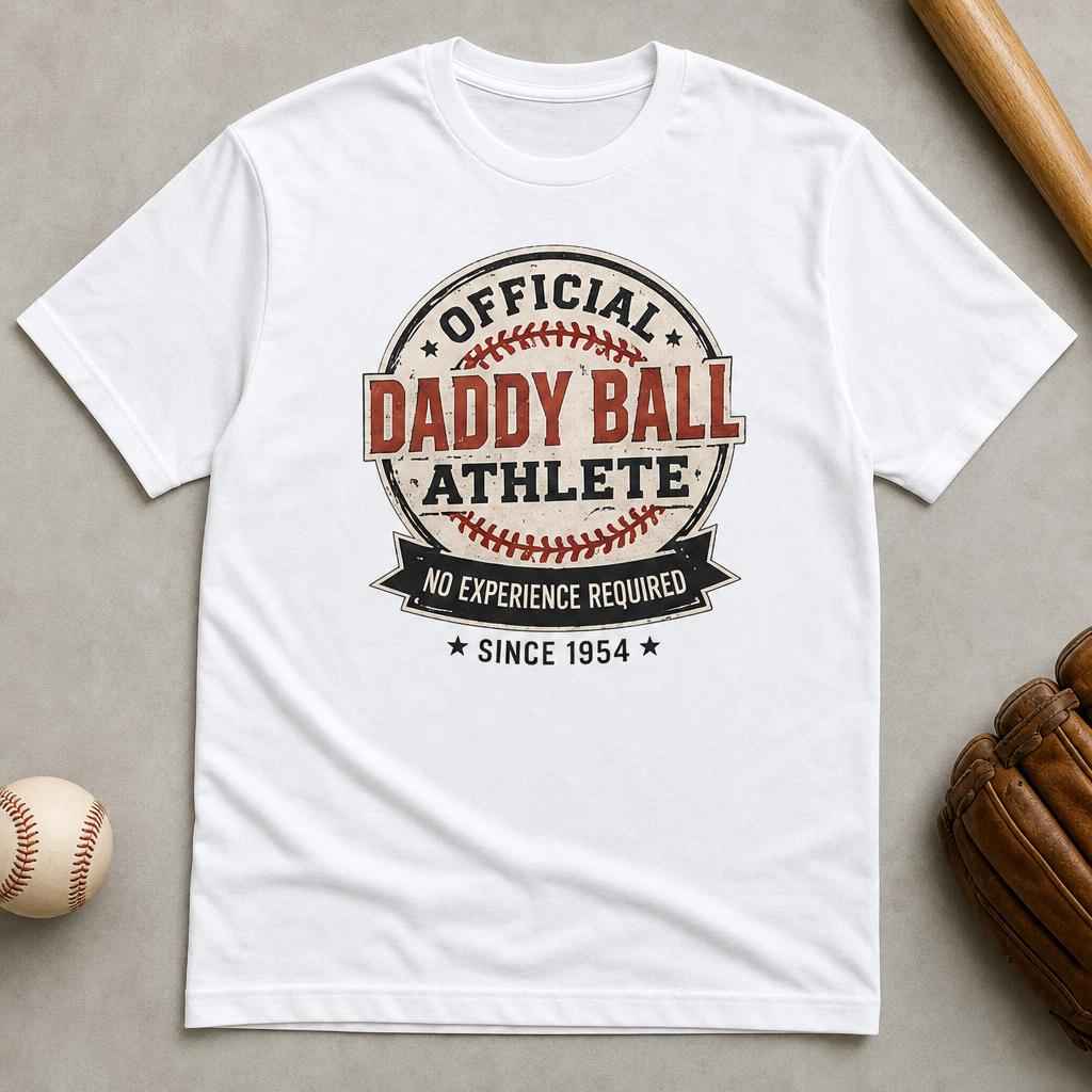 Daddy Ball Athlete Shirt, Funny Baseball Dad Tee, Father's Day Gift, Unisex Graphic T-Shirt