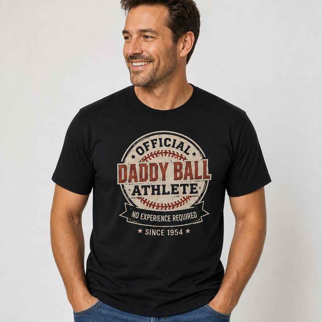 Daddy Ball Athlete Shirt, Funny Baseball Dad Tee, Father's Day Gift, Unisex Graphic T-Shirt