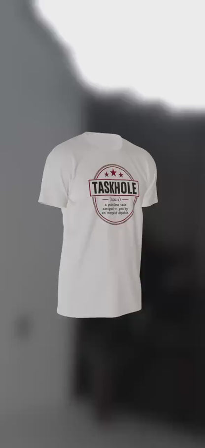 Taskhole Definition Shirt | Funny Addiction Tee | Retro Meme Graphic | Sarcastic Humor